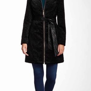 ELLEN TRACY faux fur Persian coat